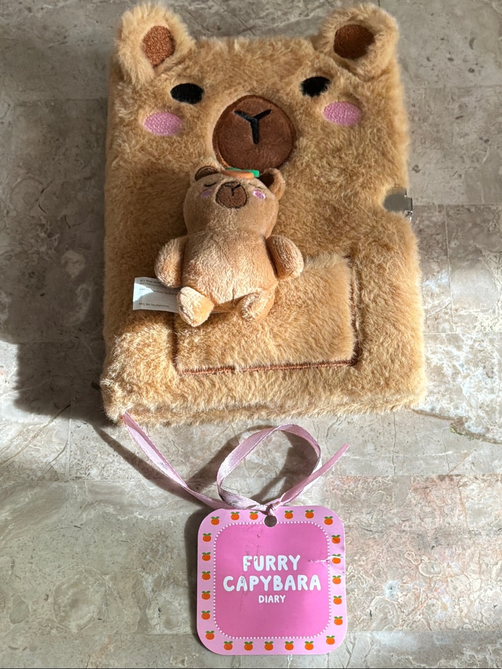 Furry Capybara  Plush Diary